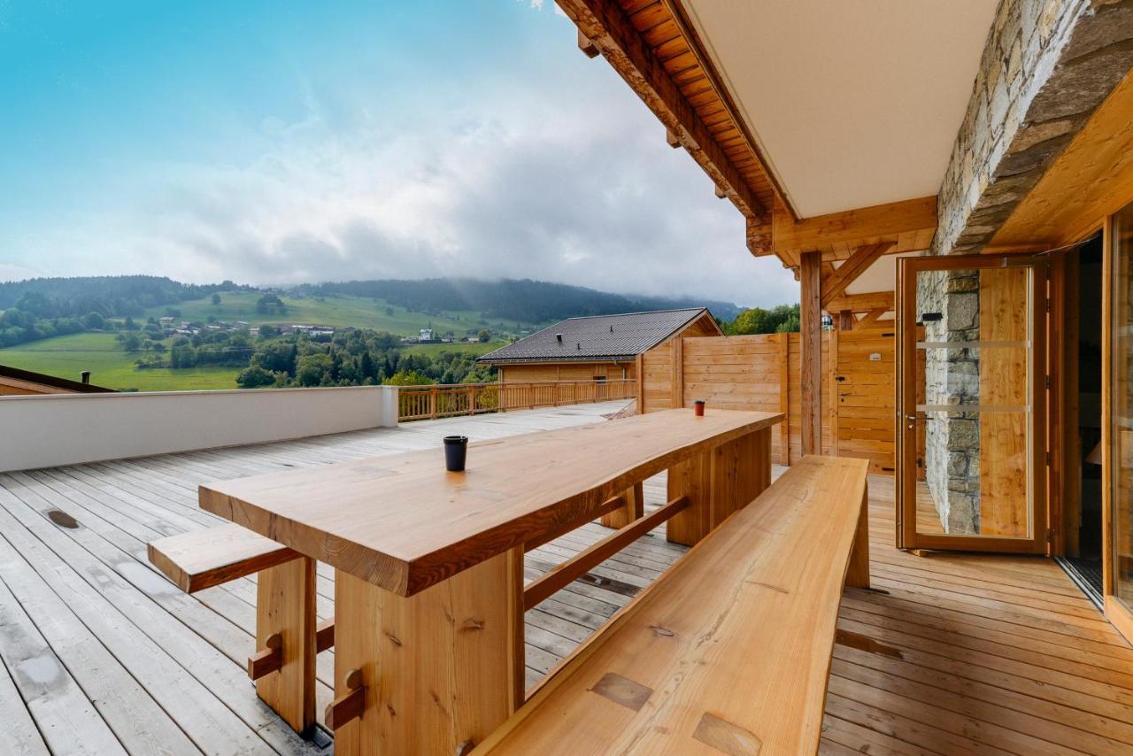Terresens - Les Fermes Du Mont-Blanc Aparthotel Combloux Bagian luar foto